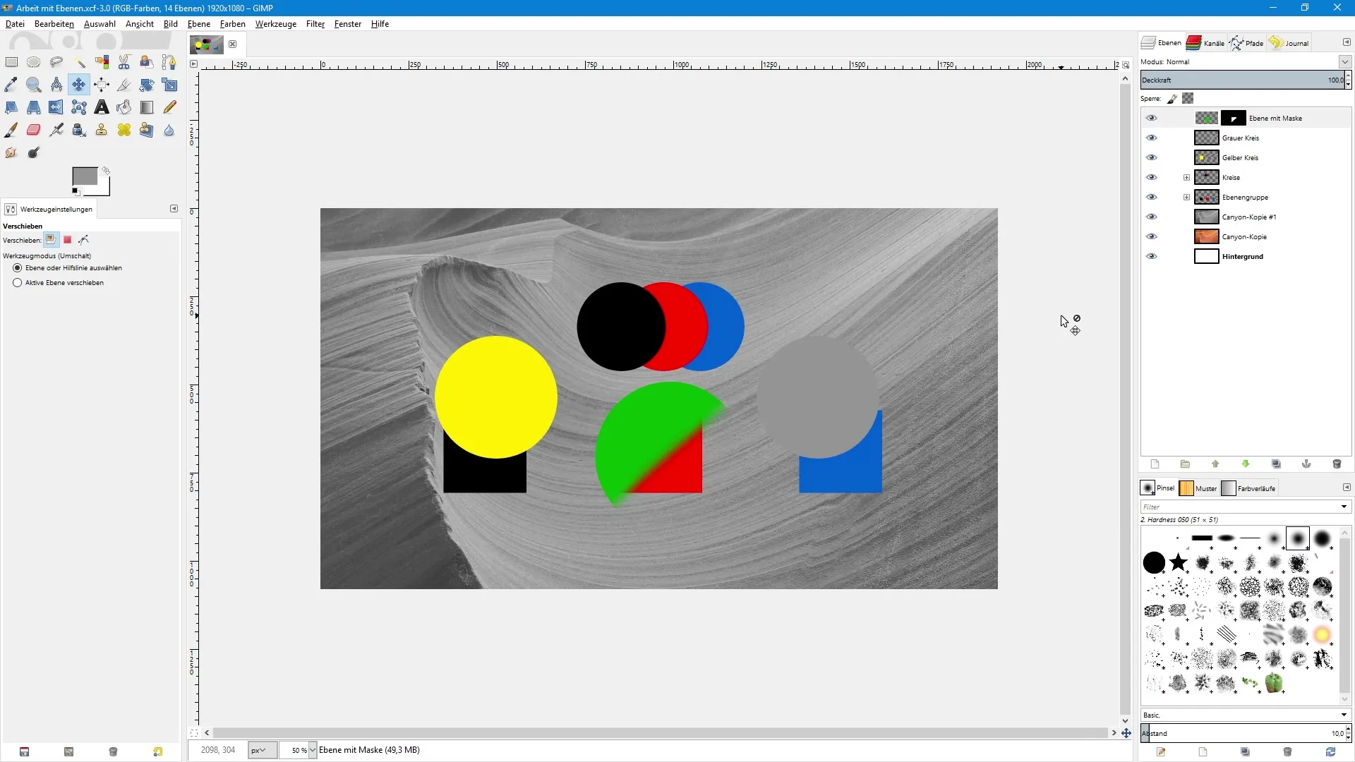 Manejo eficiente de capas en GIMP