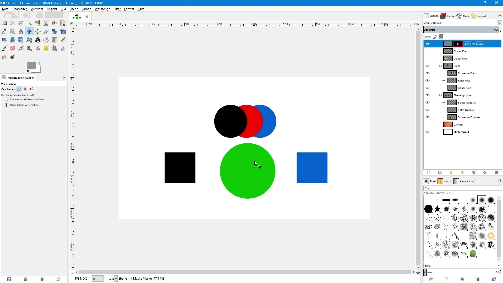 Manejo eficiente de capas en GIMP
