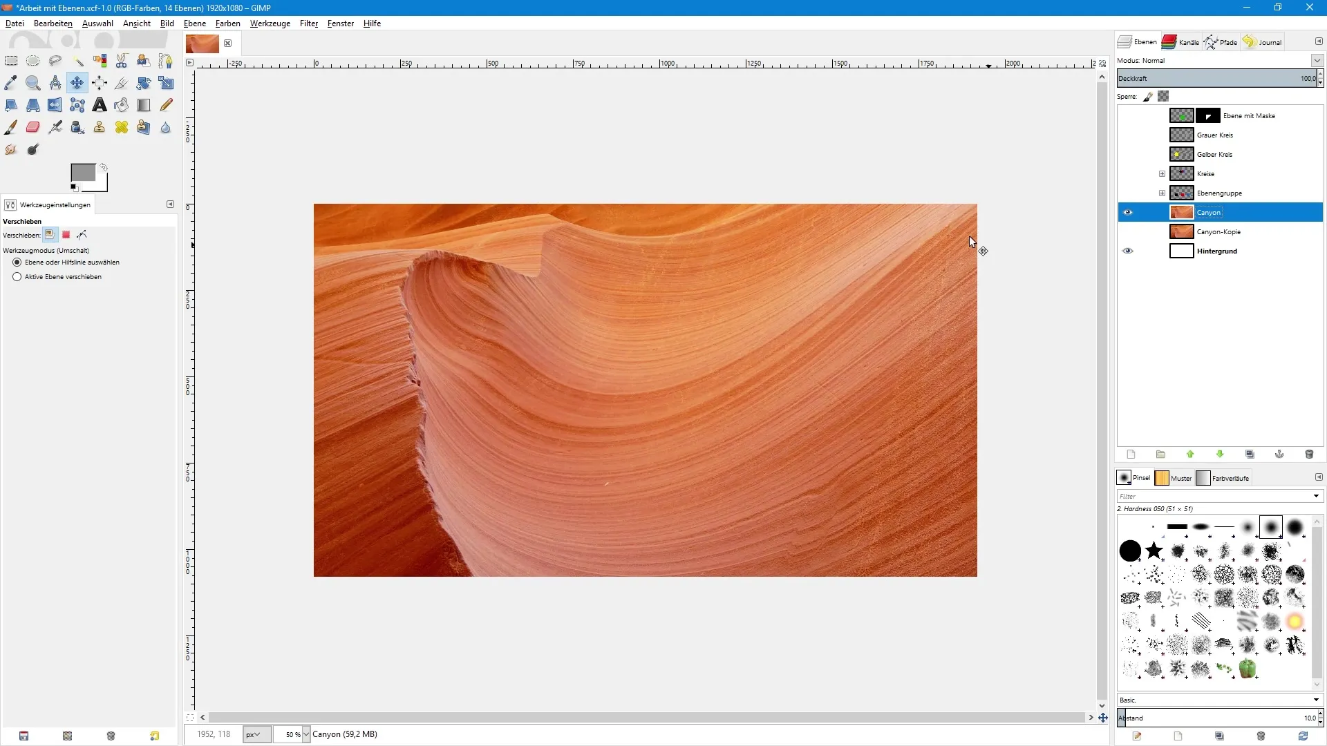 Uso eficiente de capas en GIMP