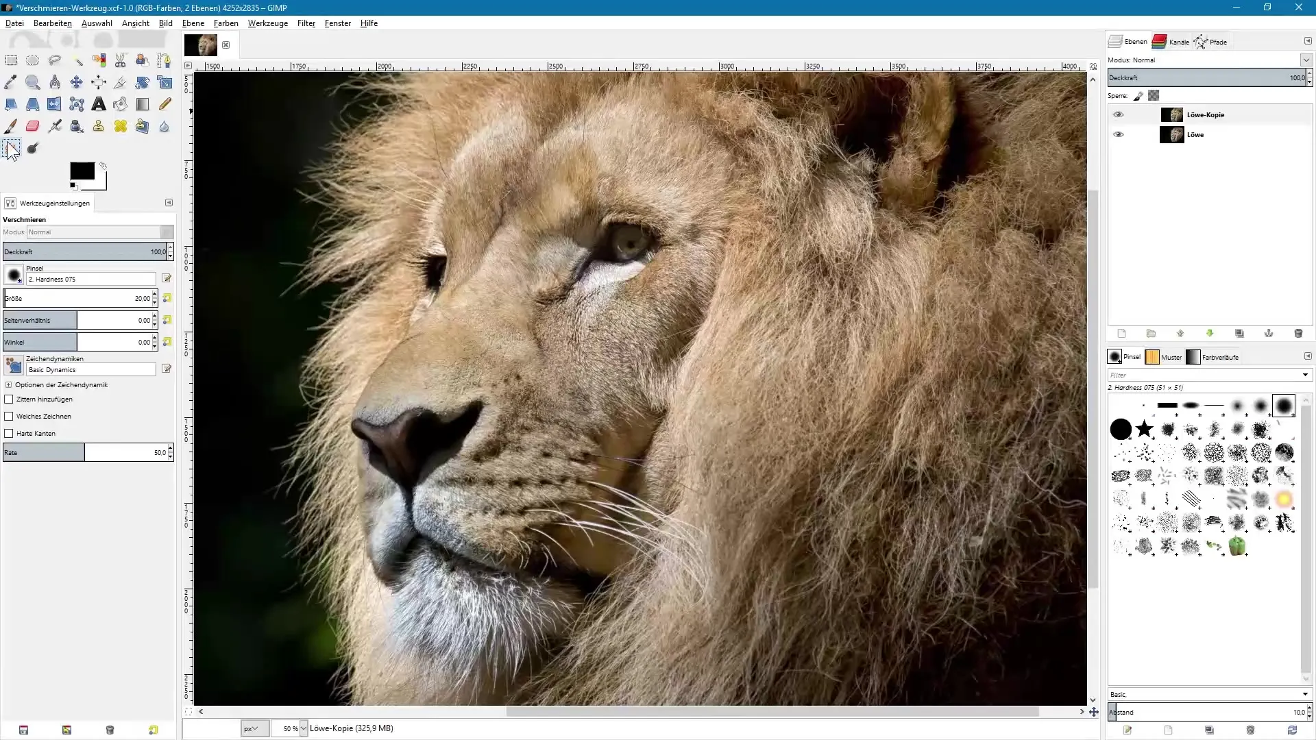 Efecte pitorești cu GIMP: Utilizarea eficientă a uneltelor de estompare