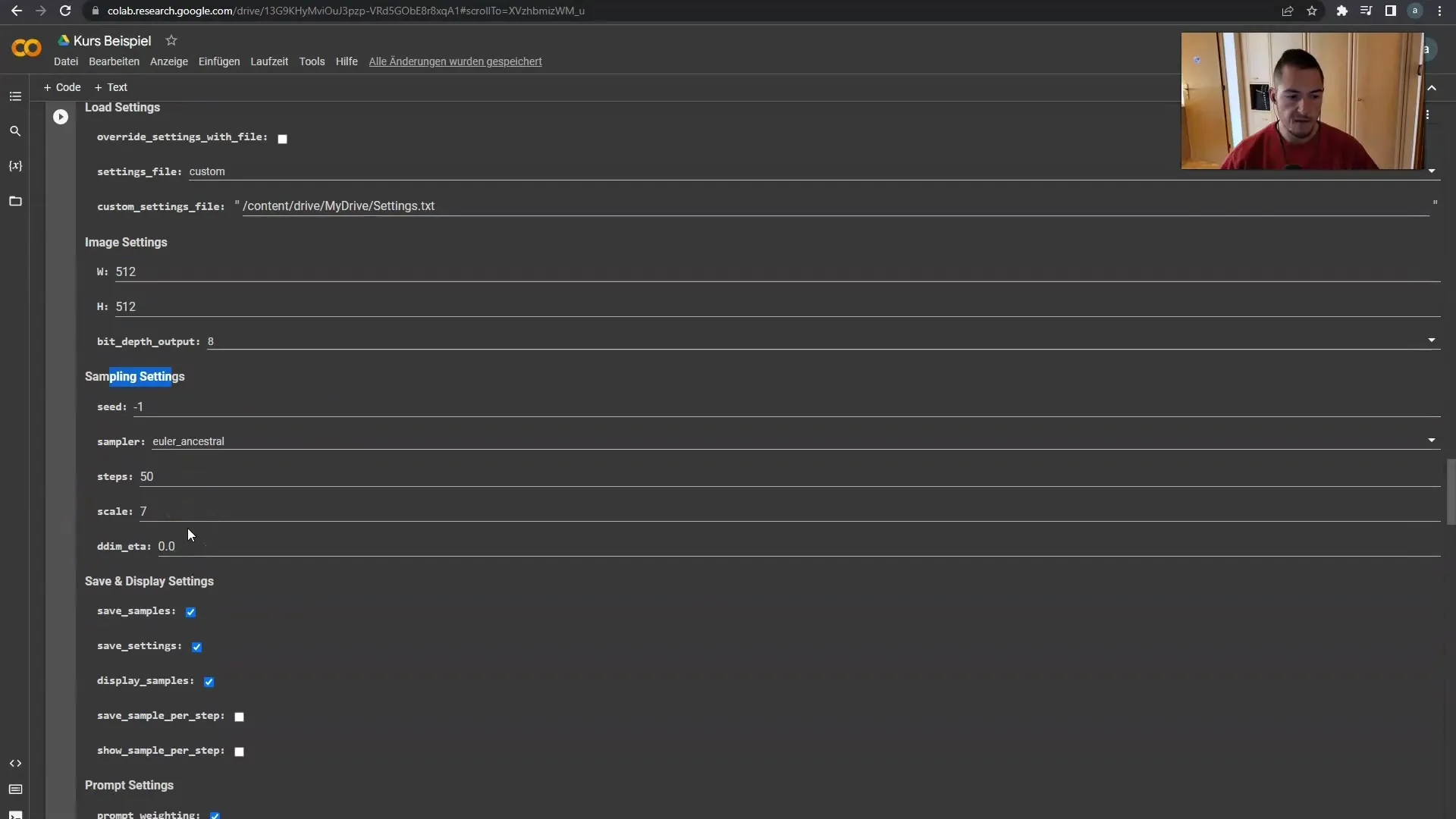 Оптимальное использование настроек сэмплирования в Deforum Stable Diffusion