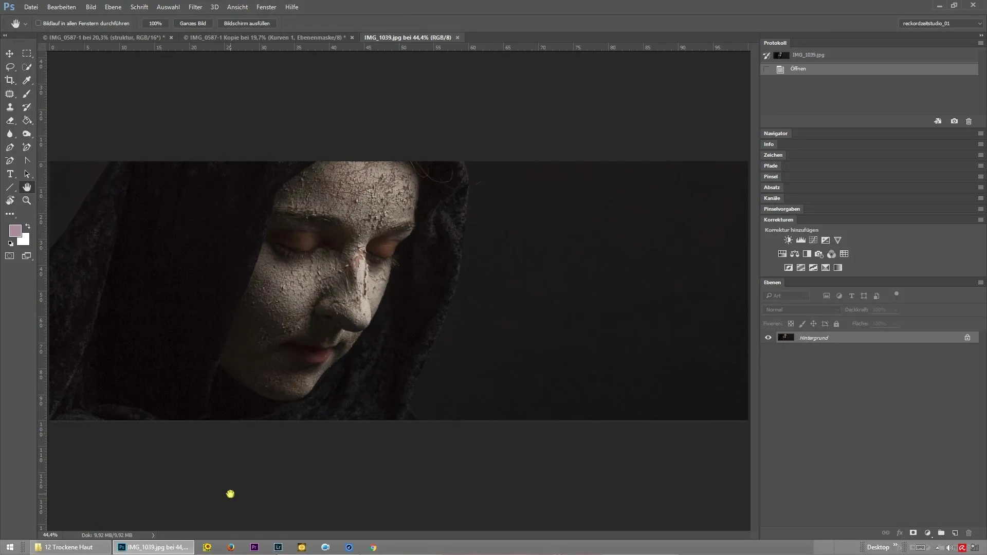 Huidretouchering met frequentiescheiding in Photoshop