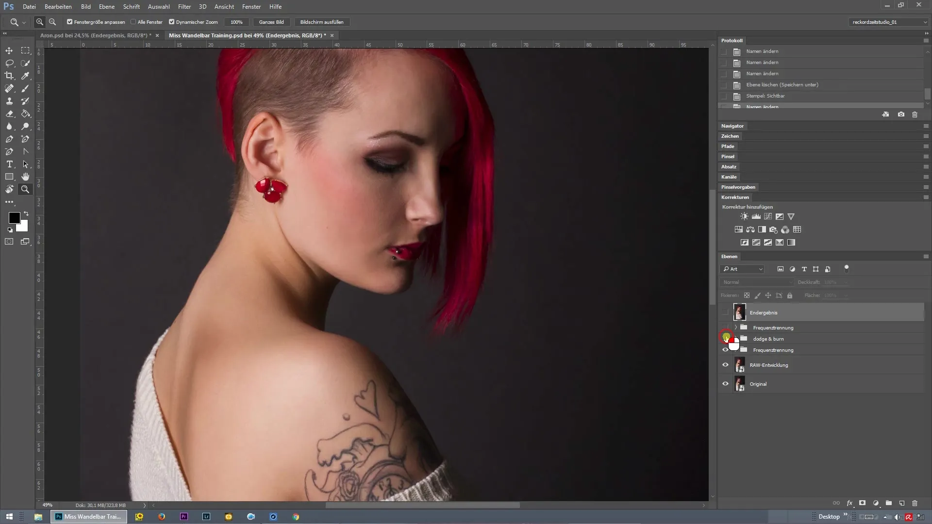Separazione delle frequenze in Photoshop: guida passo-passo