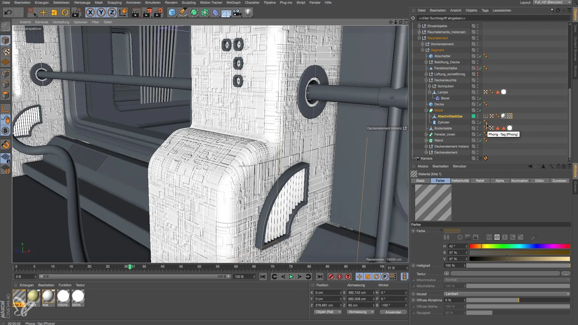 Cinema 4D에서 재료 디자인을 위한 Alpha-Map 생성