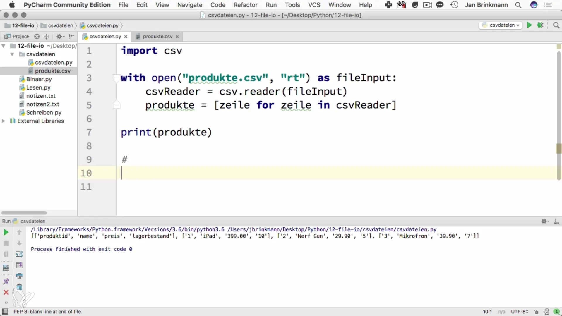 Efektīva CSV failu apstrāde ar Python