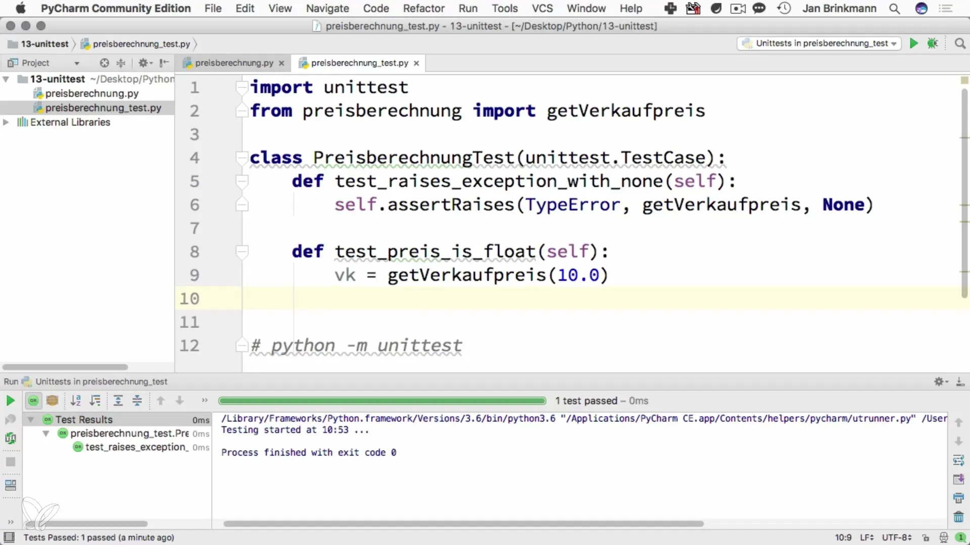 Python Unit-Test grundlæggende: Din indgang
