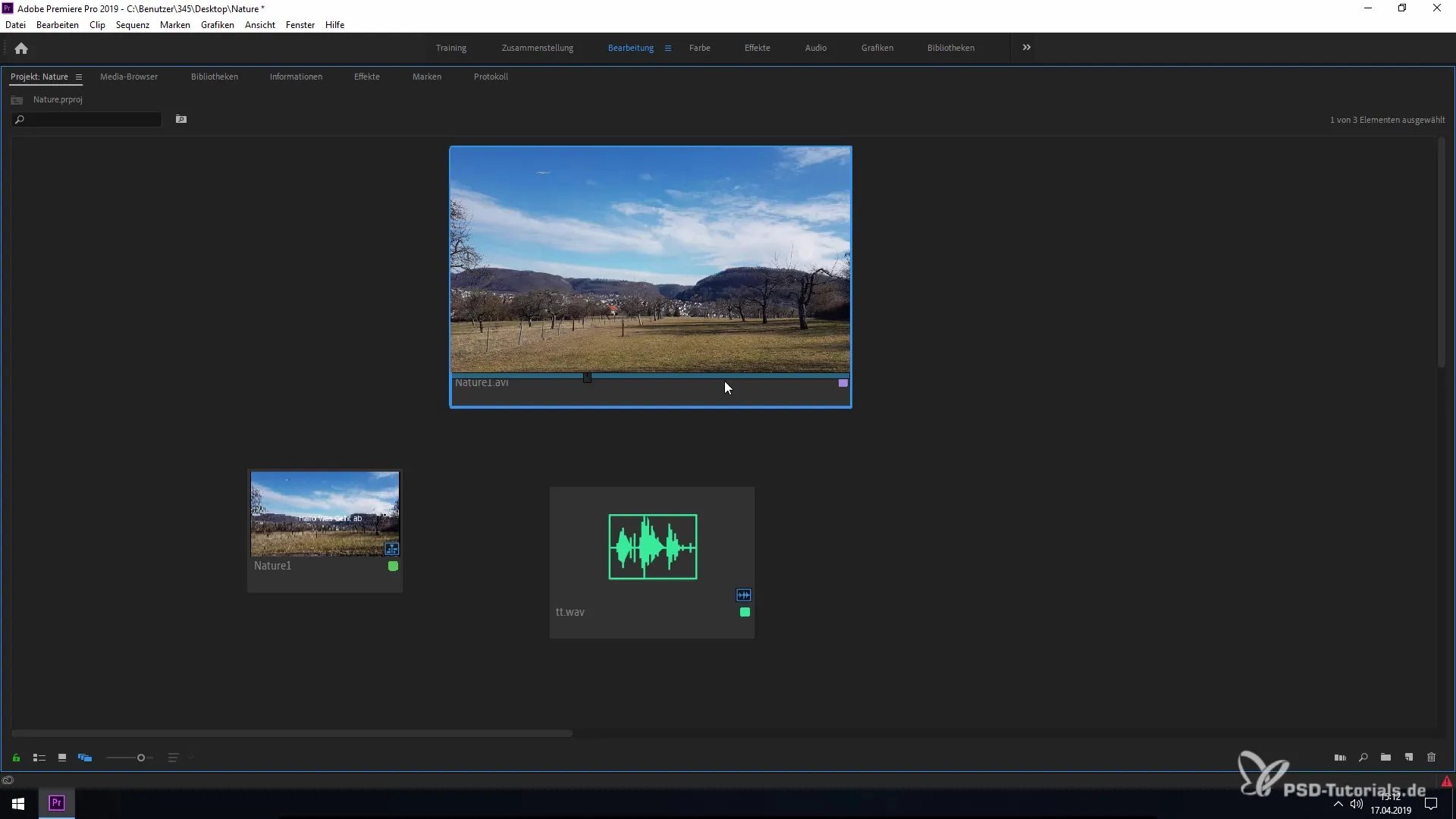Utilizzare la Freiformansicht in Premiere Pro CC 2019