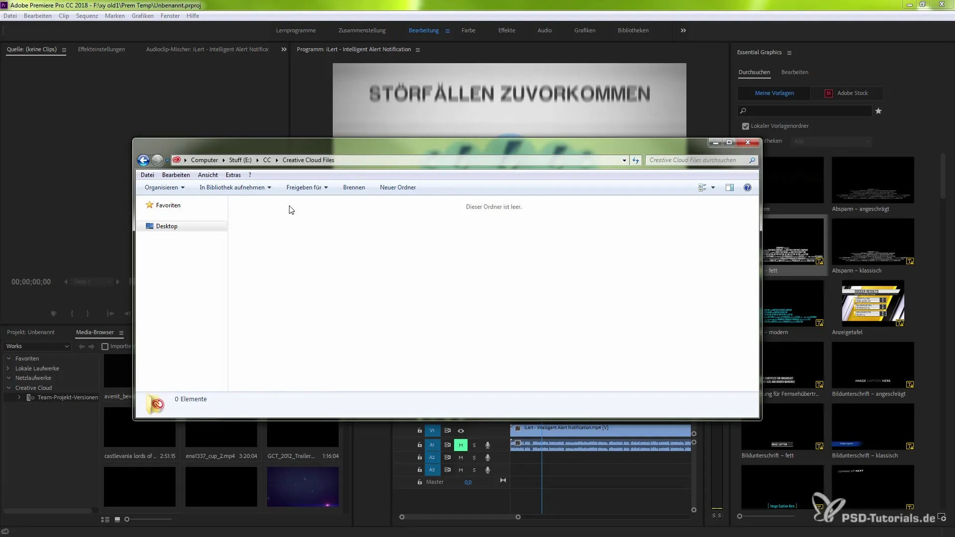Gestire in modo efficiente le animazioni in Premiere Pro CC 2018