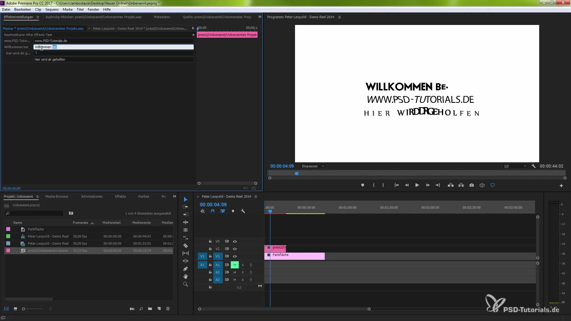 Use impressive live text templates in Premiere Pro CC 2017