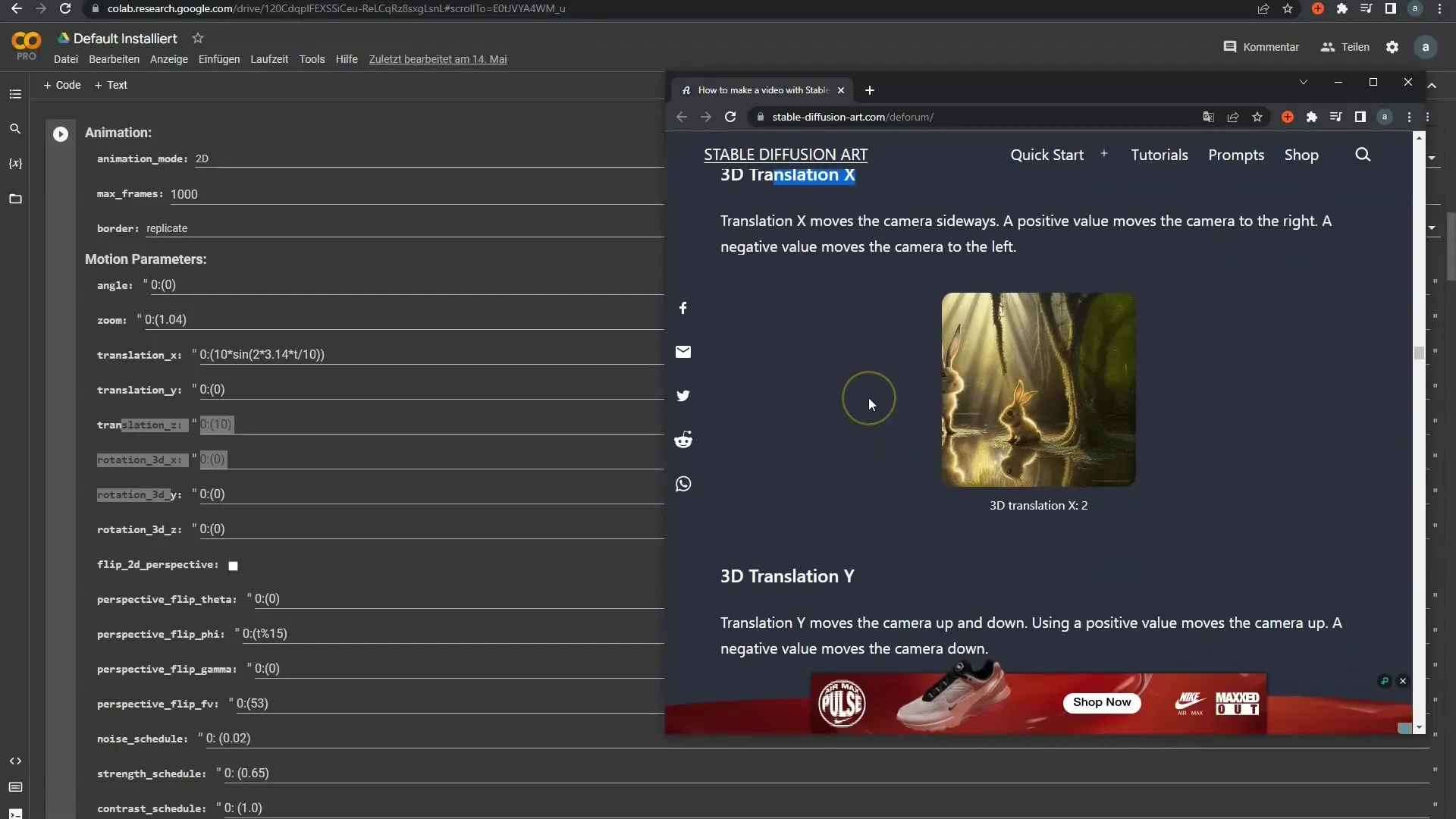 Création efficace d'animations dans Deforum Stable Diffusion