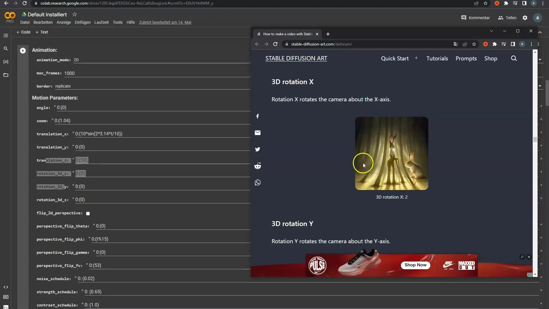 Création efficace d'animations dans la diffusion stable de Deforum