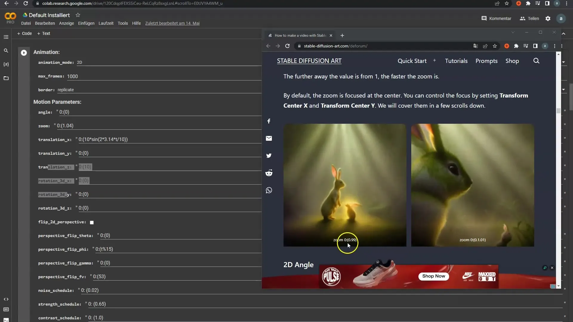 Création efficace d'animations dans Deforum Stable Diffusion