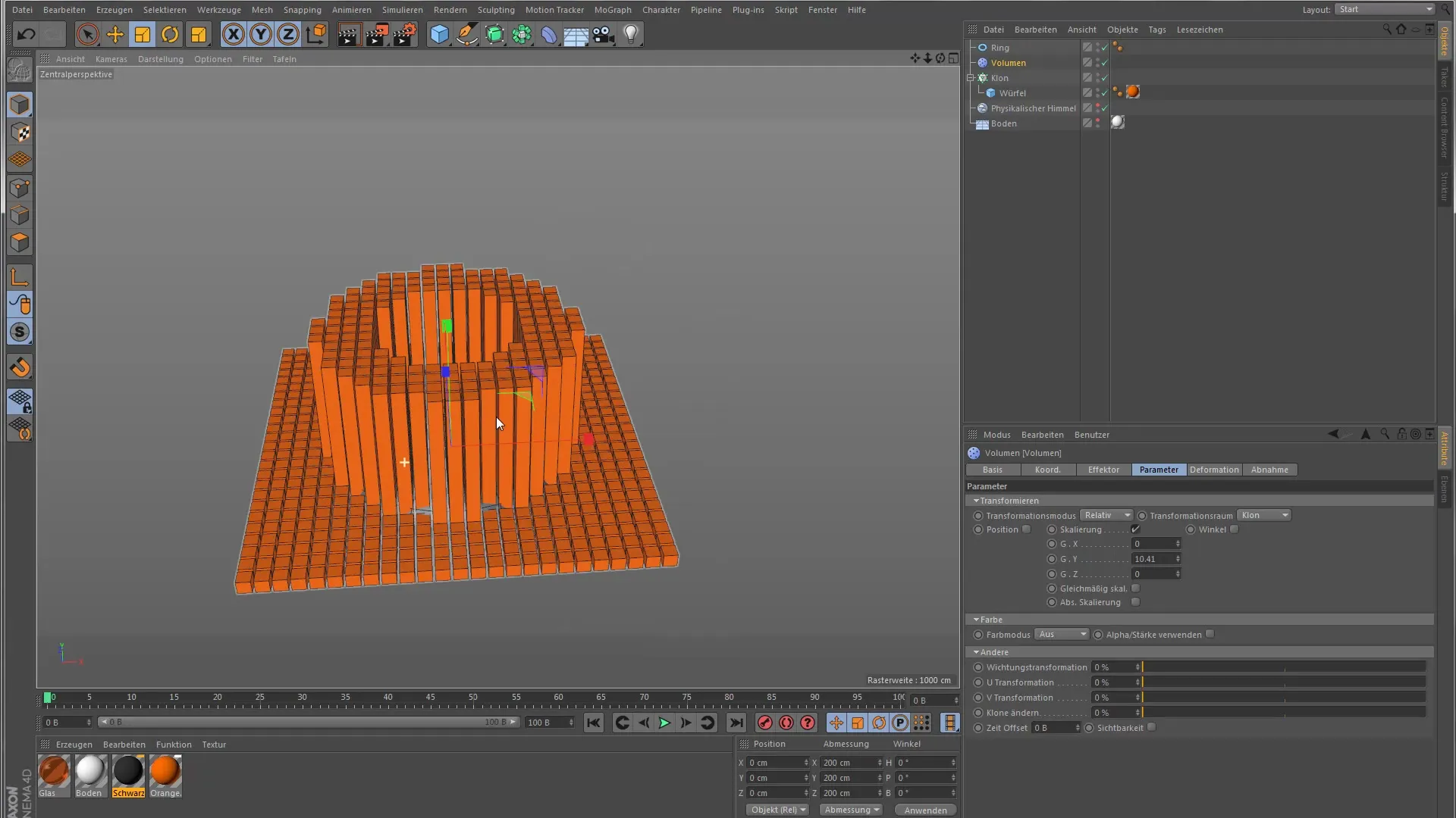 Utilizzare efficacemente il Volumen-Effektor in Cinema 4D