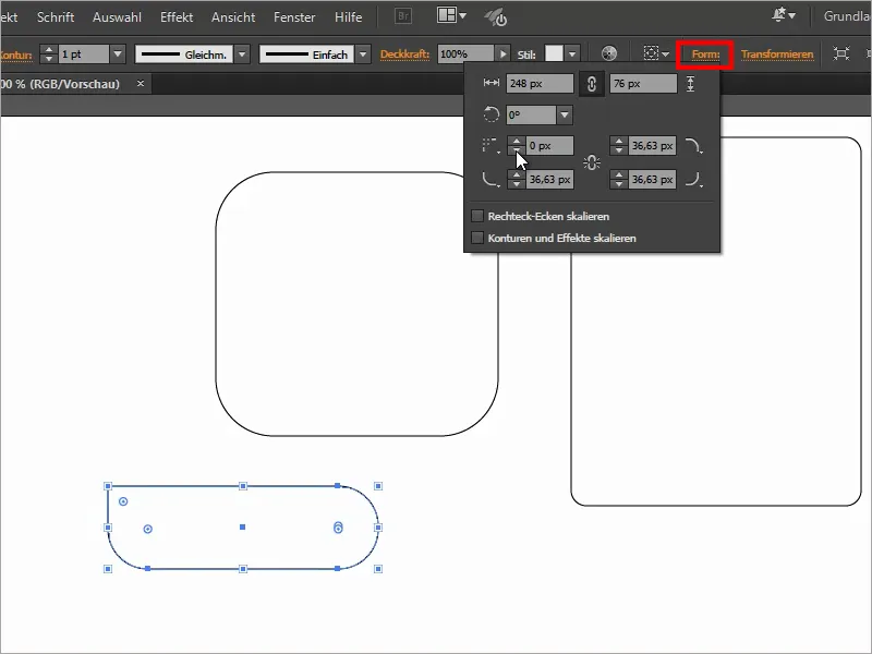 Patarimai ir gudrybės Adobe Illustrator programai: apvalios kampai - trys galimybės