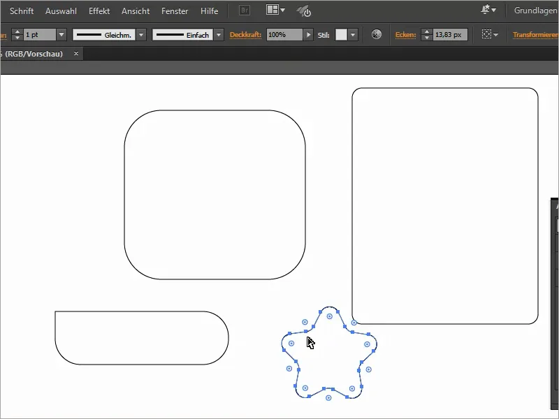 Patarimai ir gudrybės naudojant „Adobe Illustrator“: Apvalūs kampai - trys galimybės