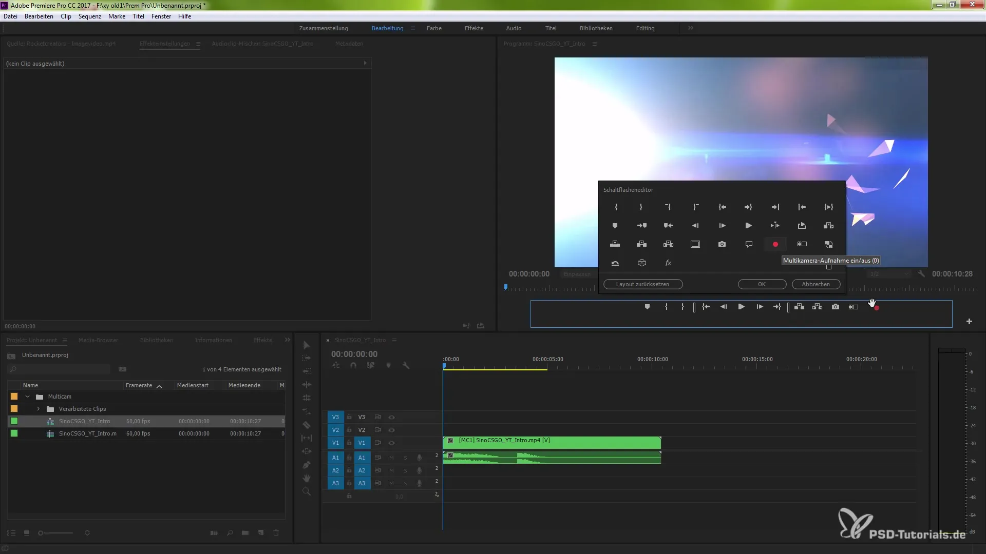 Synchroniser plusieurs angles de caméra dans Premiere Pro CC 7.0