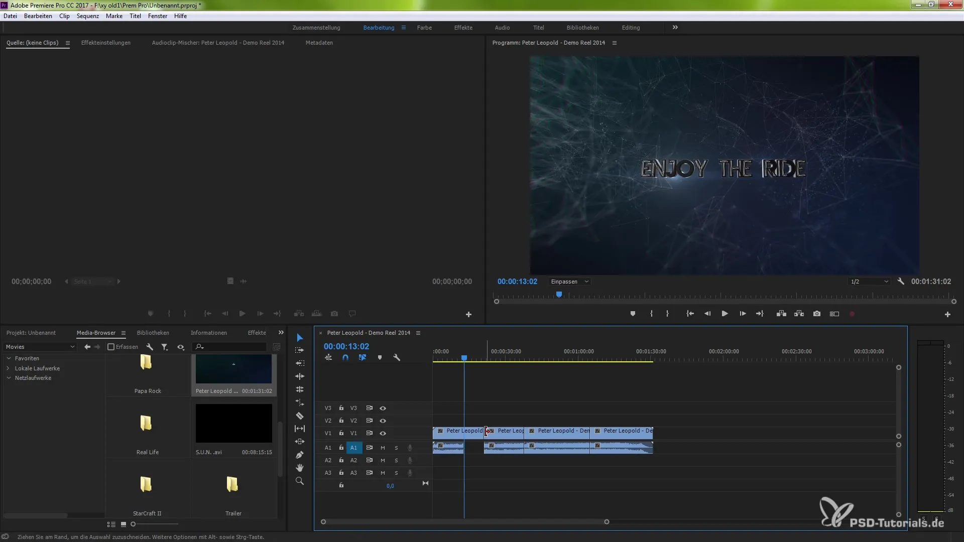 Avota-Patching un mērķa vadība Premiere Pro CC