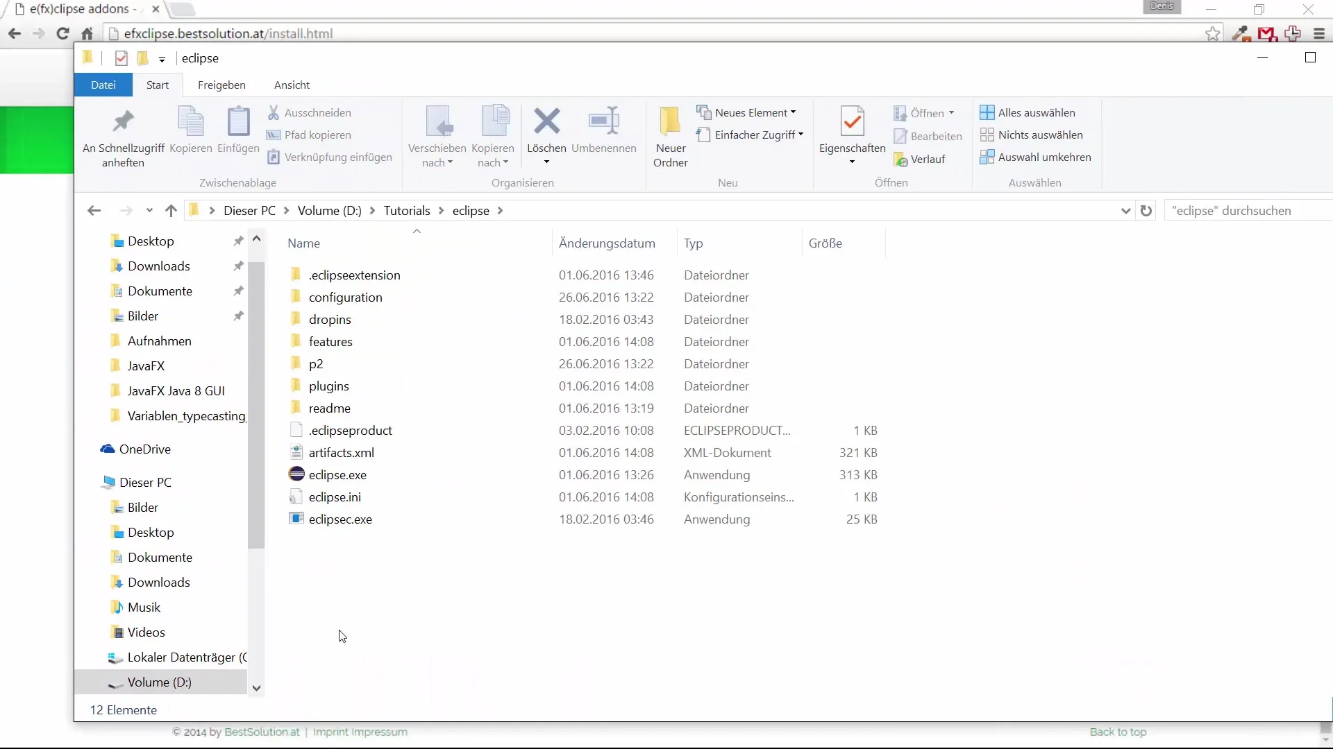Installation von JavaFX und Eclipse für GUI-Entwicklung