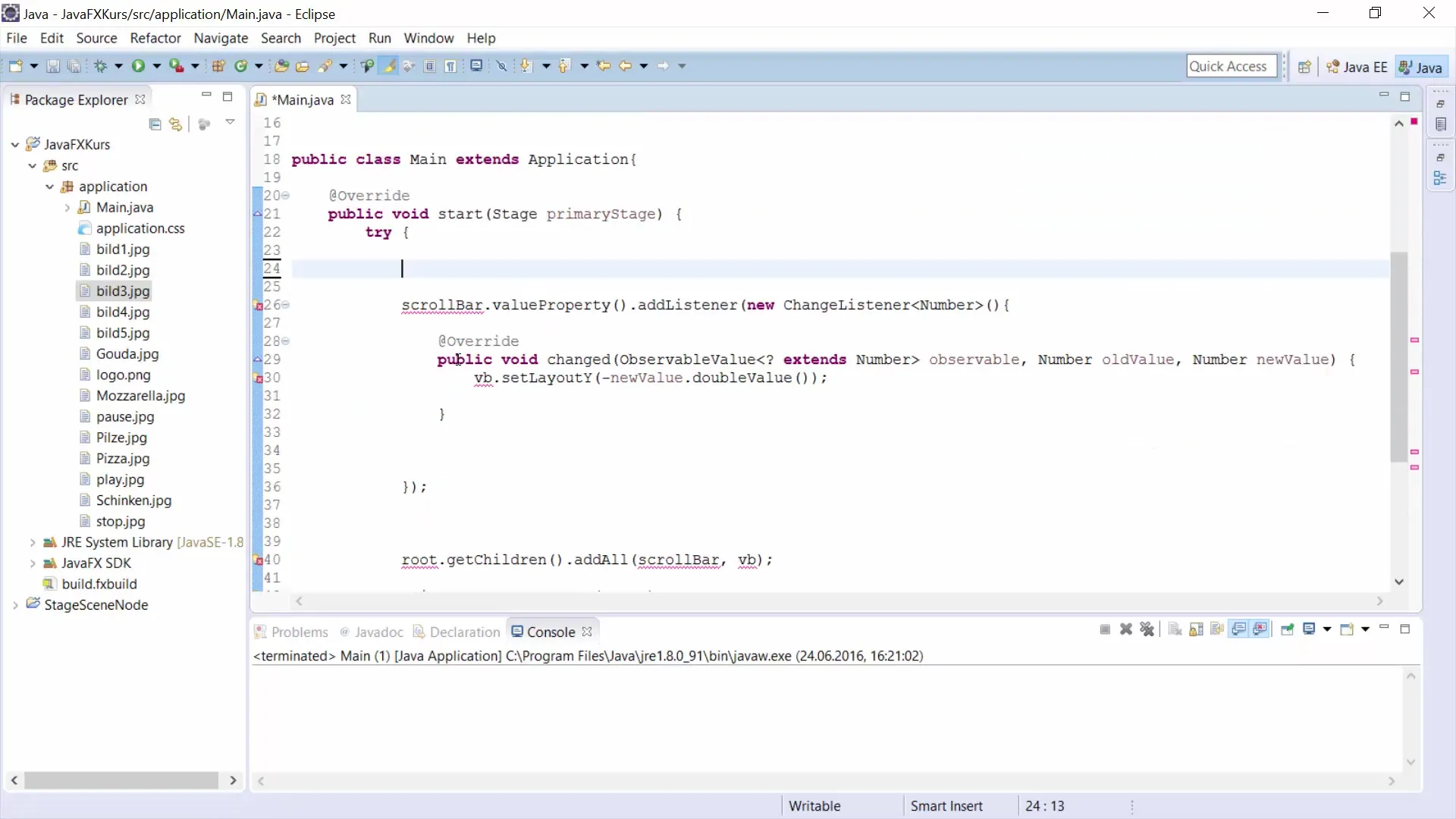 JavaFX ScrollPane: keritava kasutajaliidese rakendamine