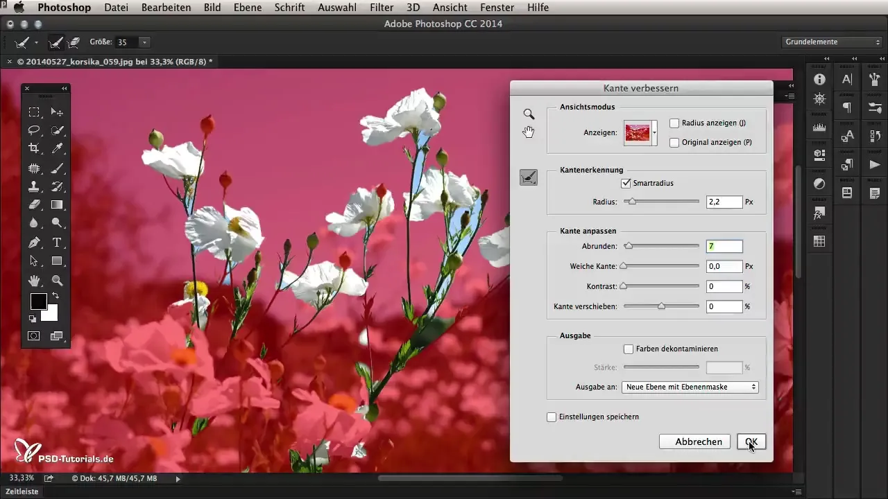 Focus area selection in Photoshop CC 2014 for creative image editing