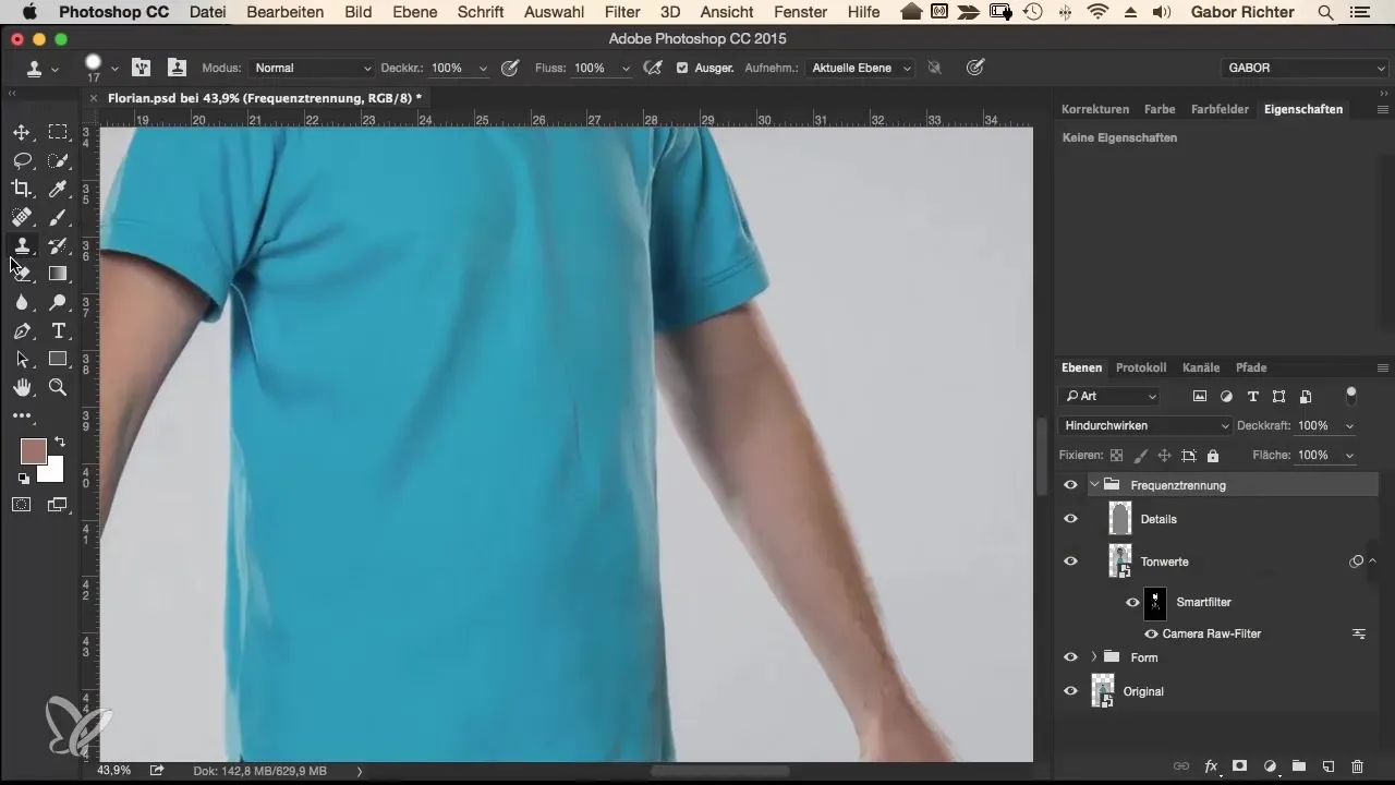 Perfect frequency separation for skin retouching