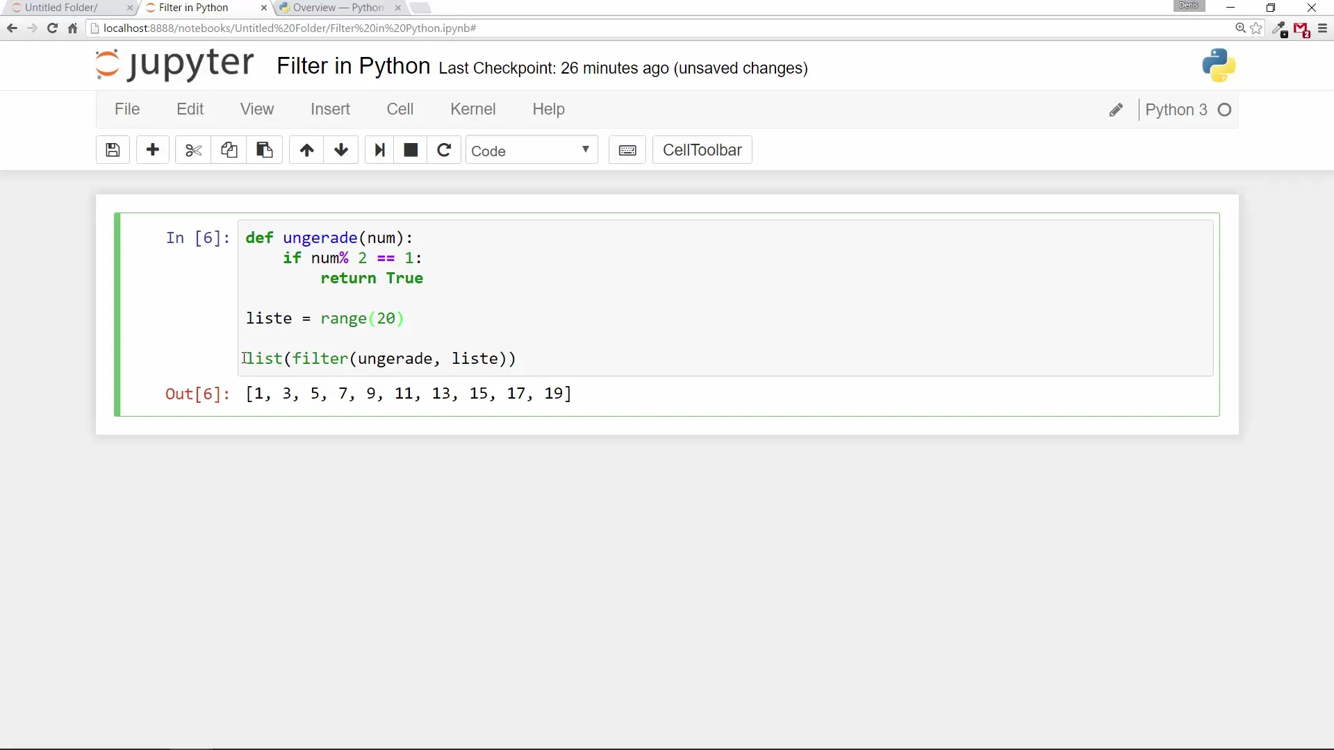 Filter function in Python: Apply and understand effectively