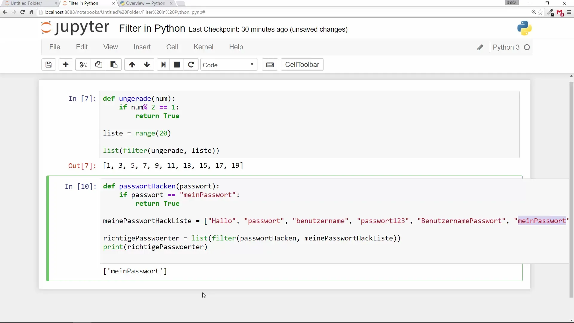 Filter function in Python: Apply and understand effectively