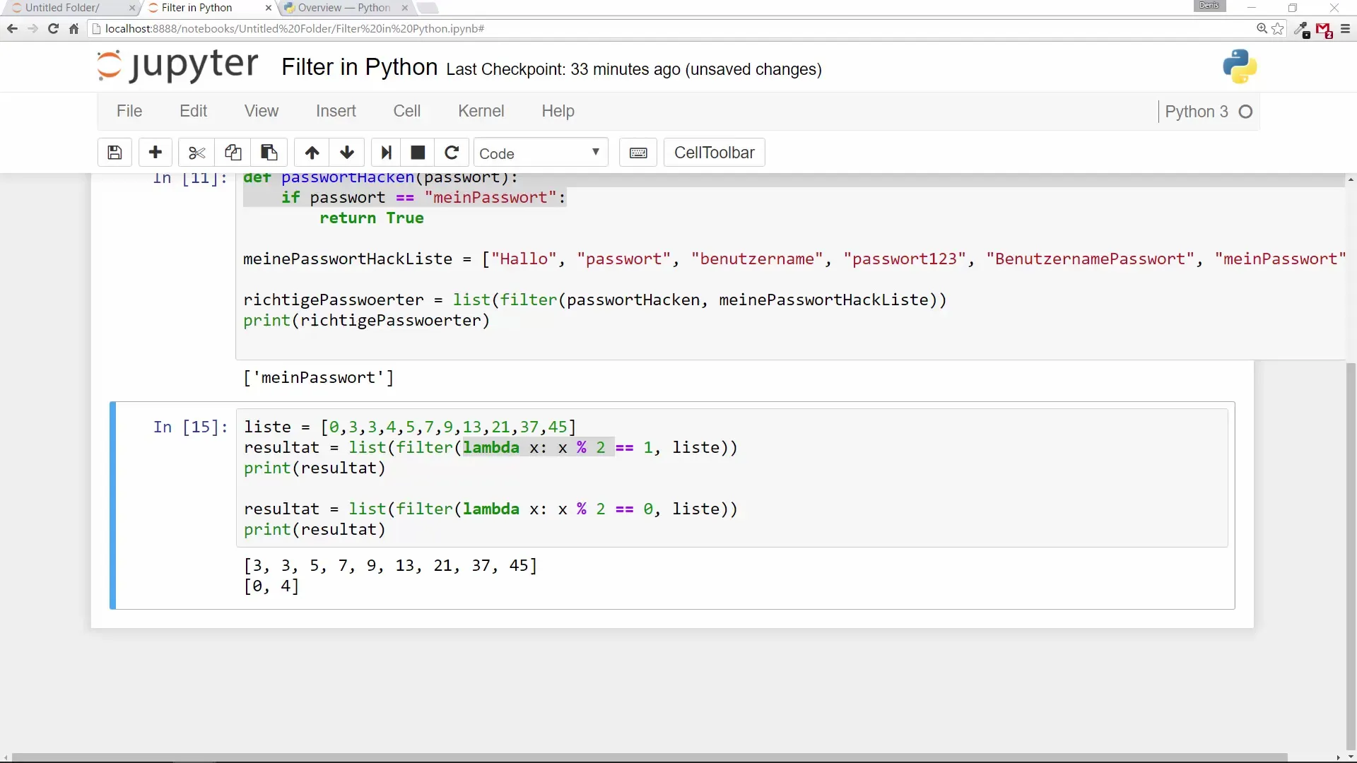 Filter function in Python: Apply and understand effectively