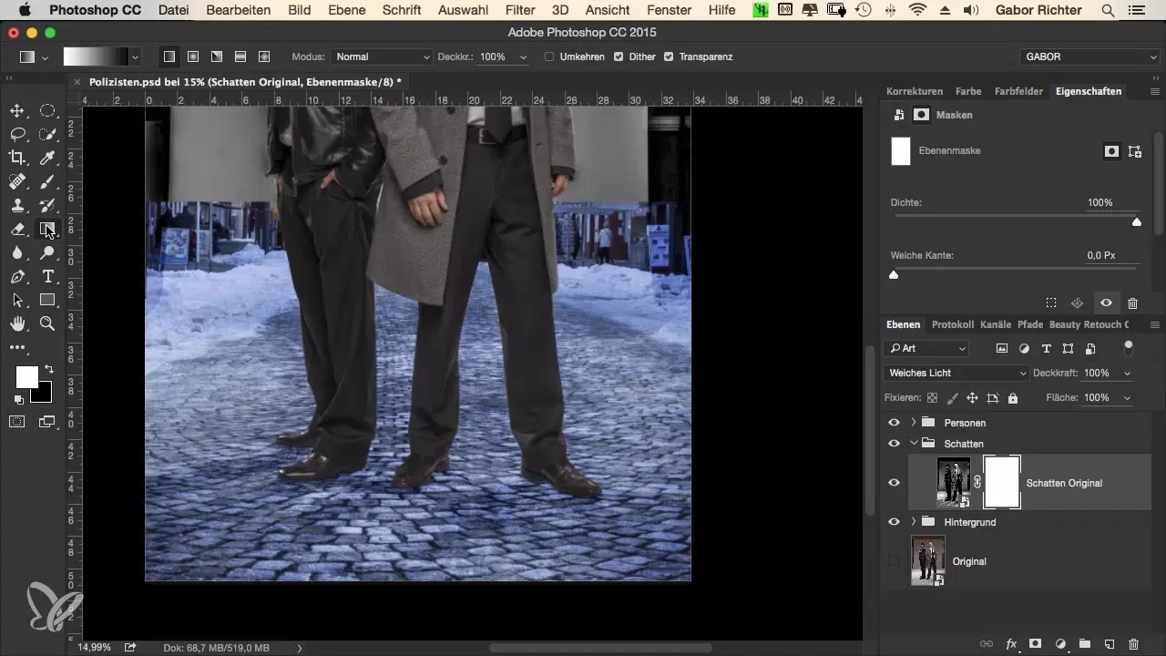 Creating shadows professionally in Photoshop for crime looks