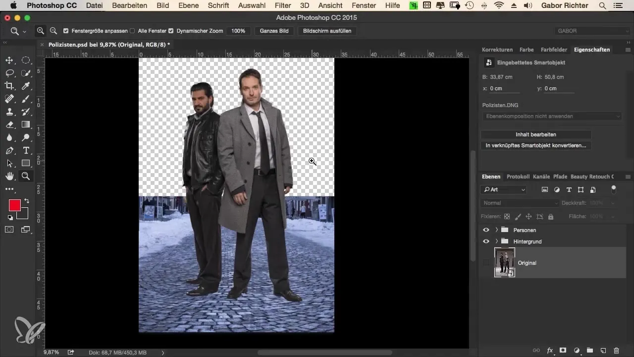 Create shadows professionally in Photoshop for crime looks