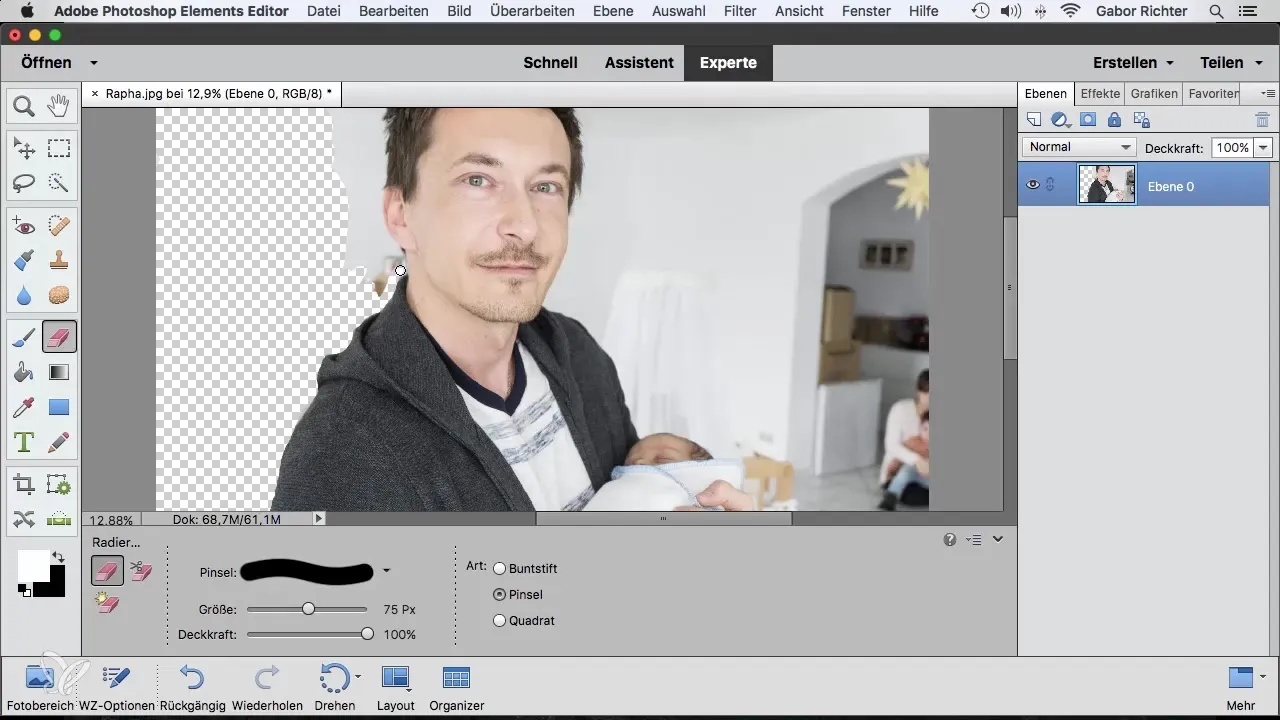 Ефективно използване на Radiergummi в Photoshop Elements