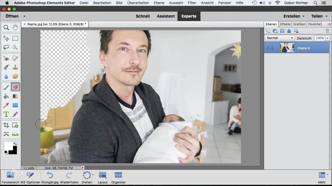 Ефективно използване на Radiergummi в Photoshop Elements