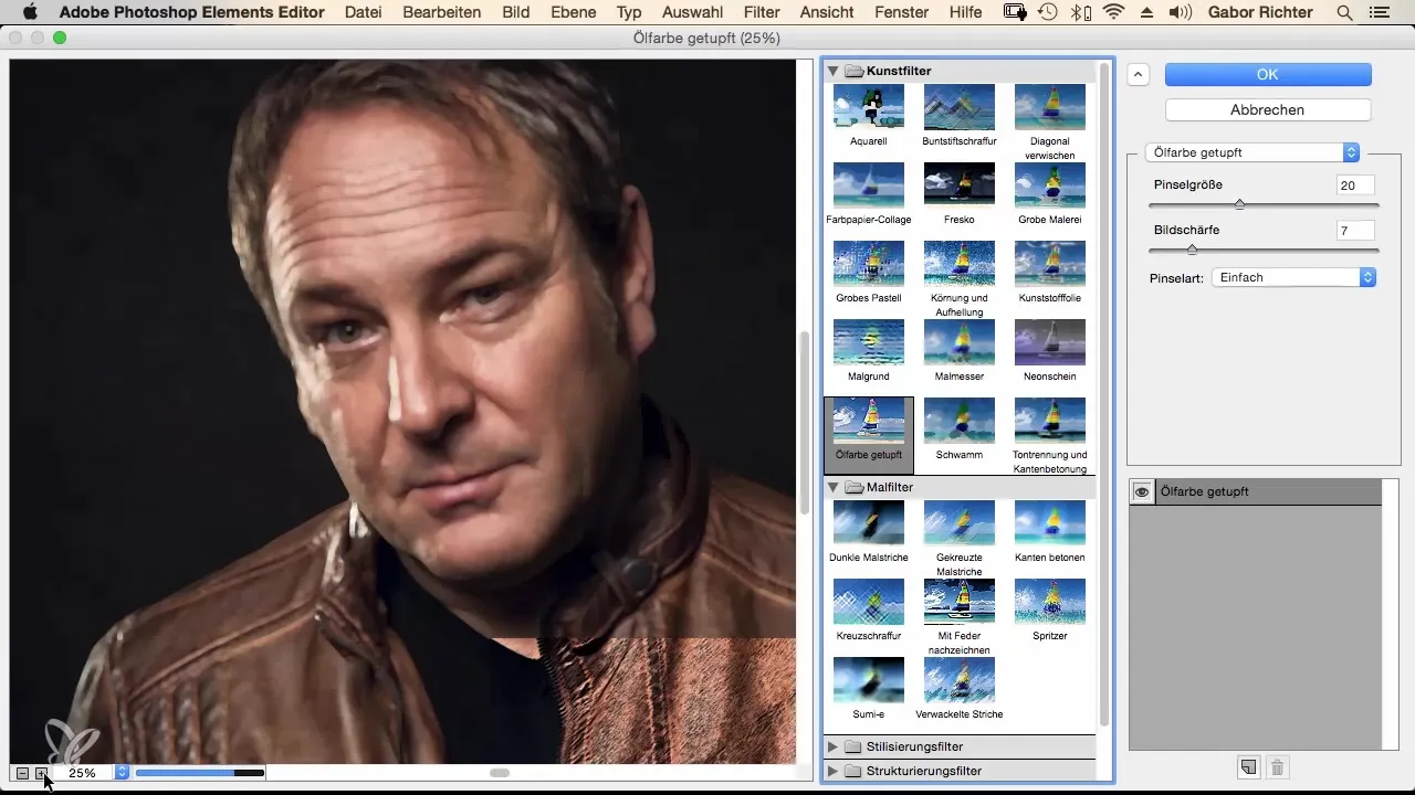 Kreative Effekte in Photoshop Elements Filtergalerie