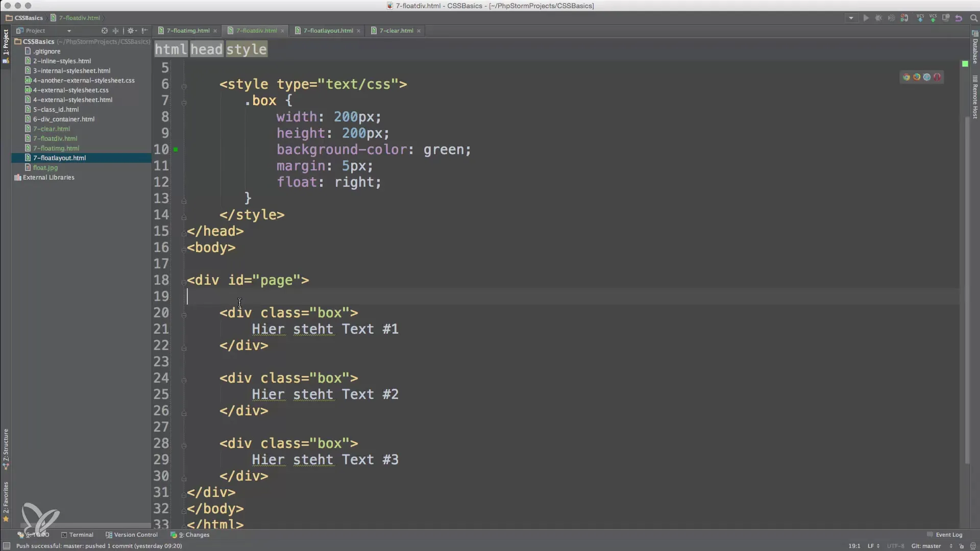 Efektivní rozvržení s Float v HTML a CSS