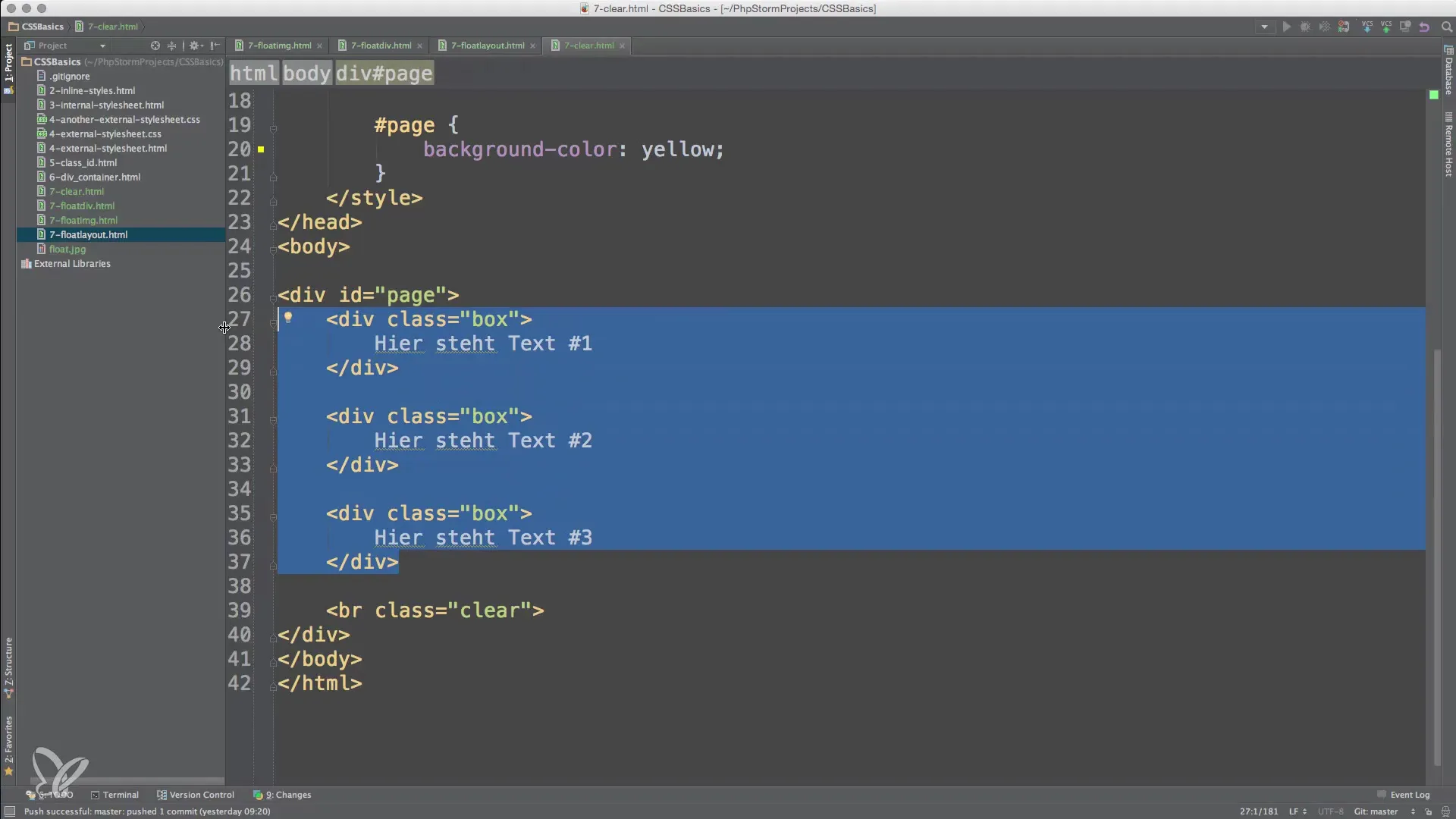 Efektivní rozvržení s Float v HTML a CSS