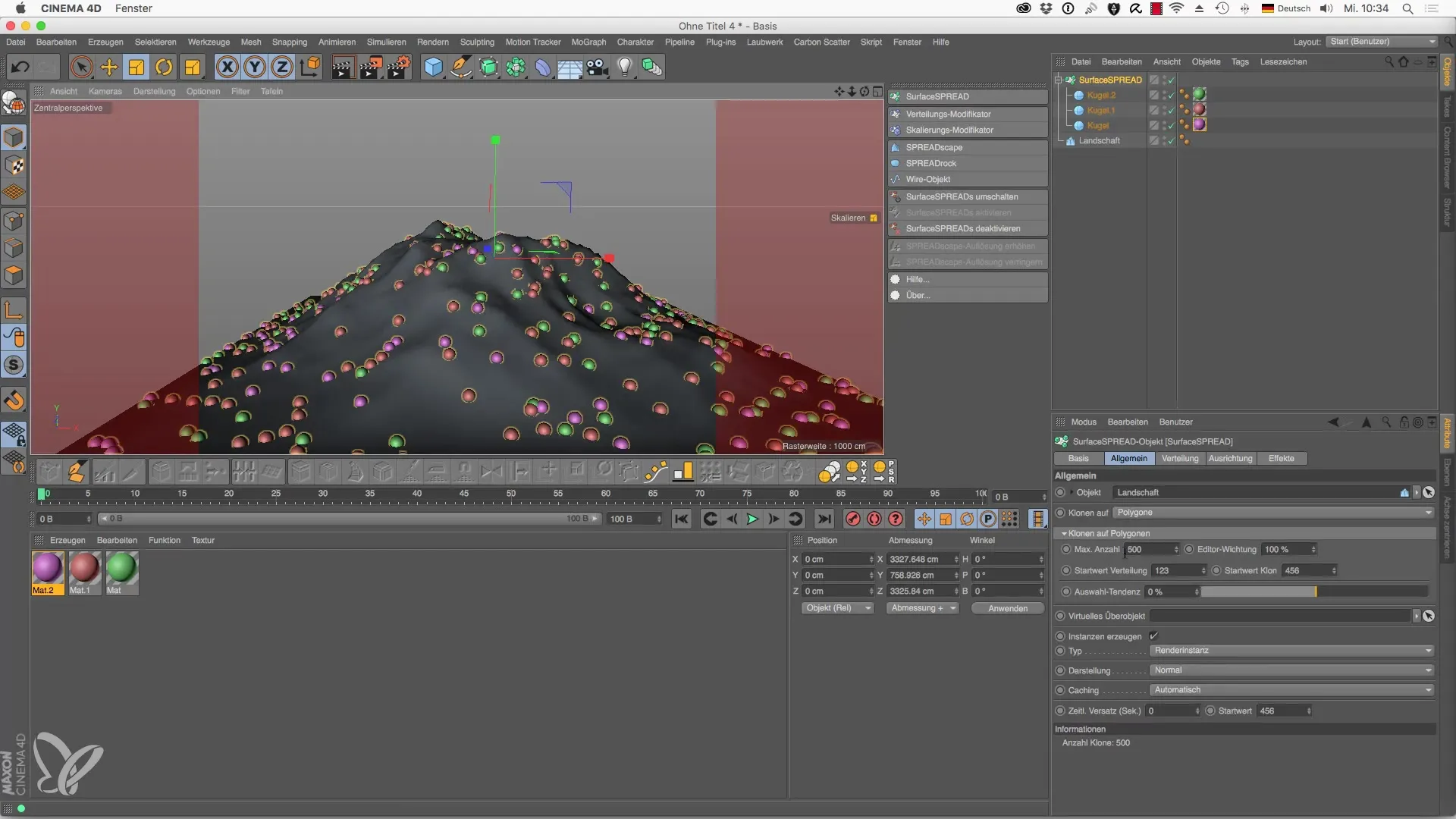 Cinema 4D를 위한 SurfaceSPREAD의 효과적인 활용