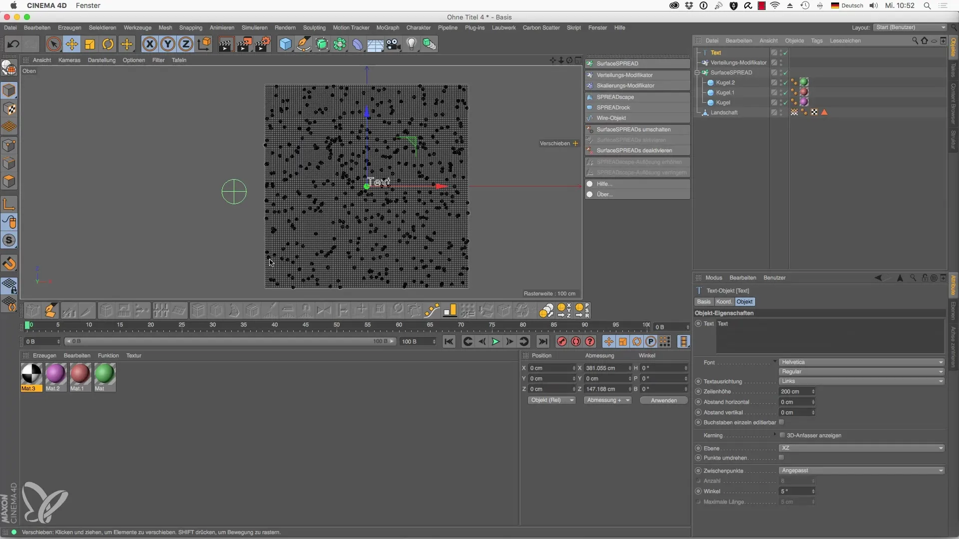 Cinema 4D를 위한 SurfaceSPREAD의 효과적인 사용