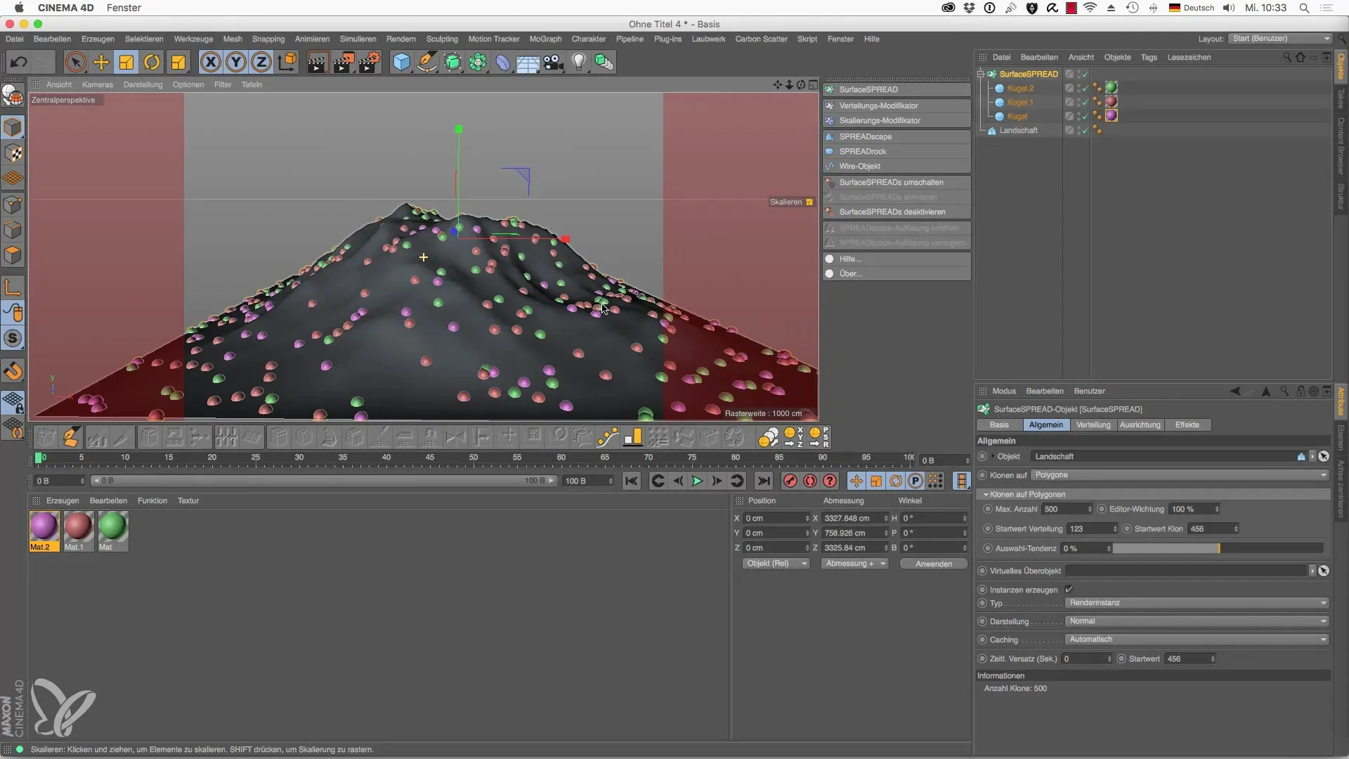 Cinema 4D를 위한 SurfaceSPREAD의 효과적인 사용