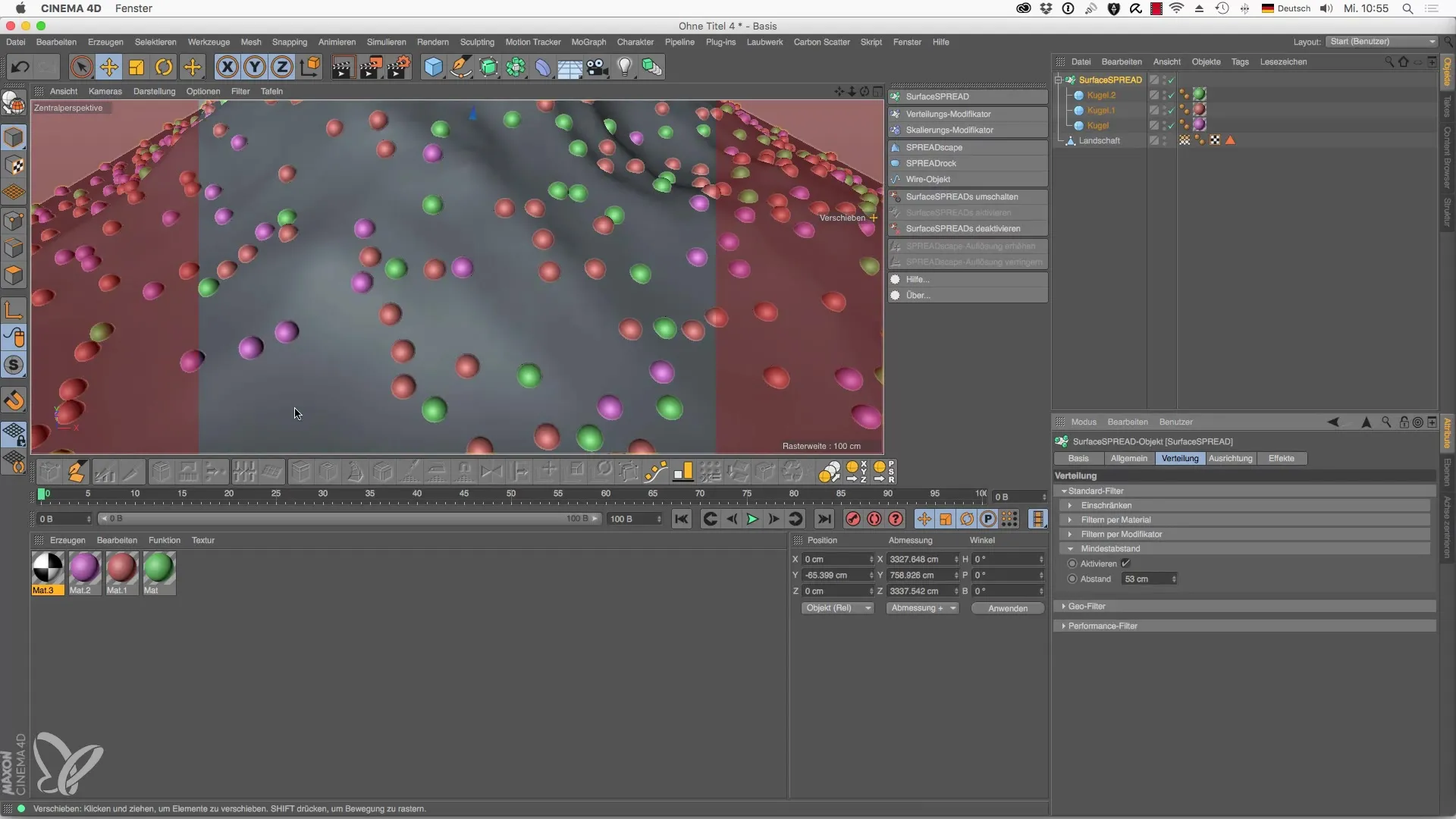 Cinema 4D를 위한 SurfaceSPREAD의 효과적인 활용