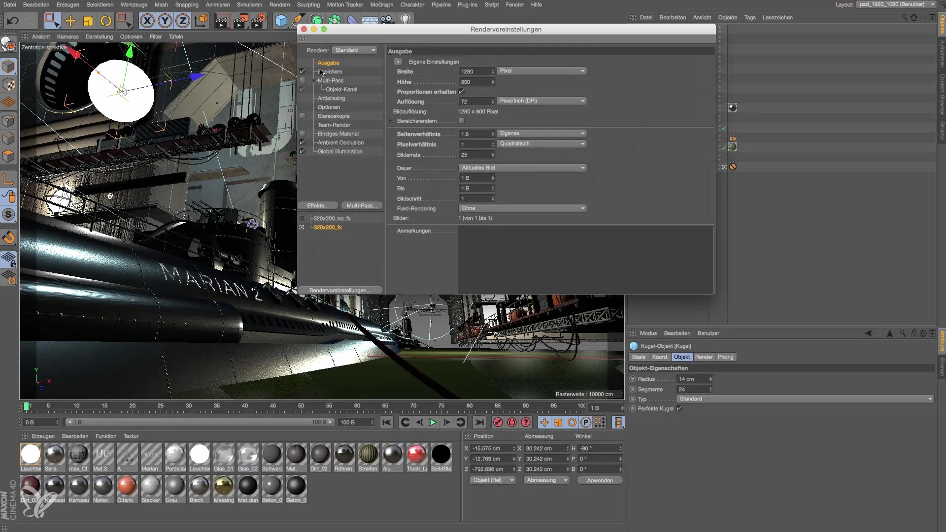 Настройки рендеринга в Cinema 4D для эффективного постпродакшена