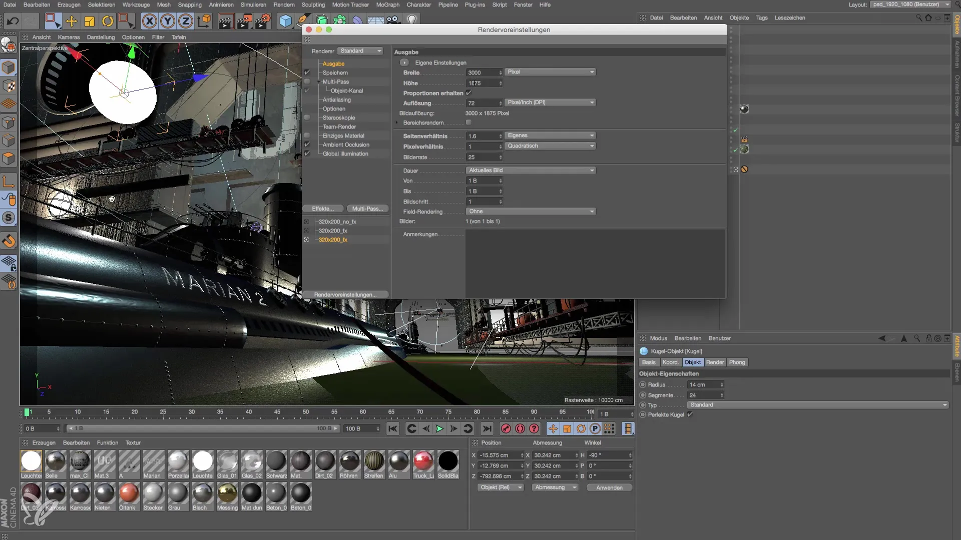 Настройки рендеринга в Cinema 4D для эффективного постпродакшена