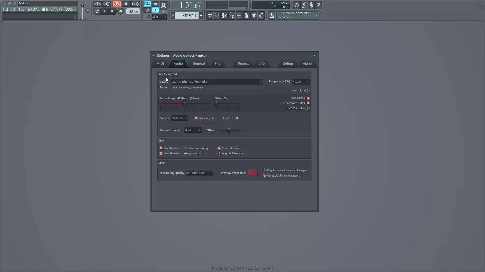 Paramètres importants pour la production musicale dans FL Studio