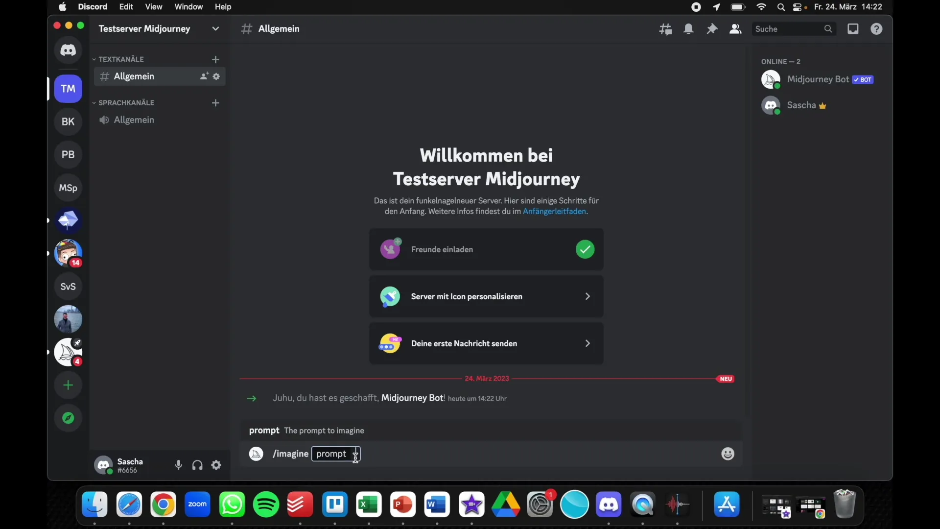 Przygotuj się właściwie na prywatnym serwerze Discord dla Midjourney