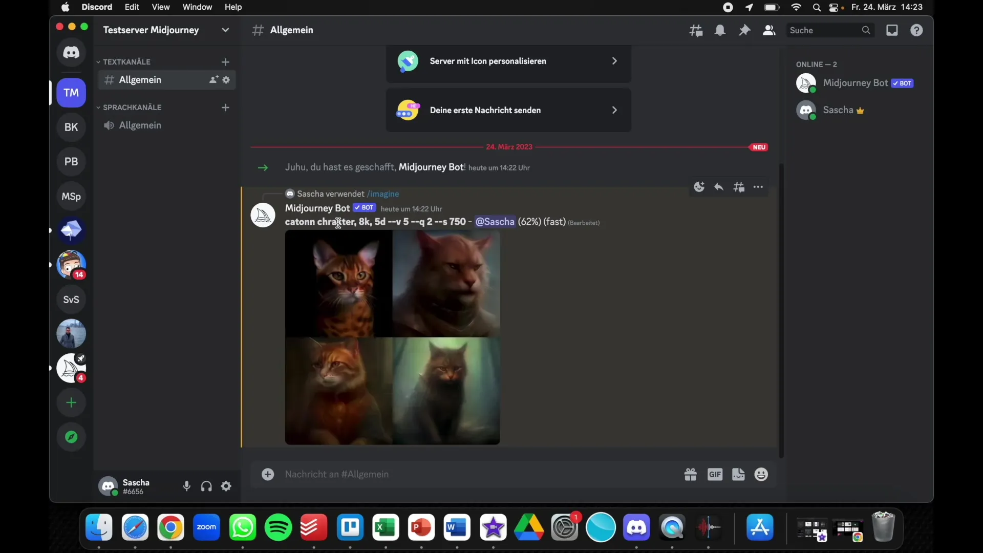 Prawidłowa konfiguracja prywatnego serwera Discord dla Midjourney