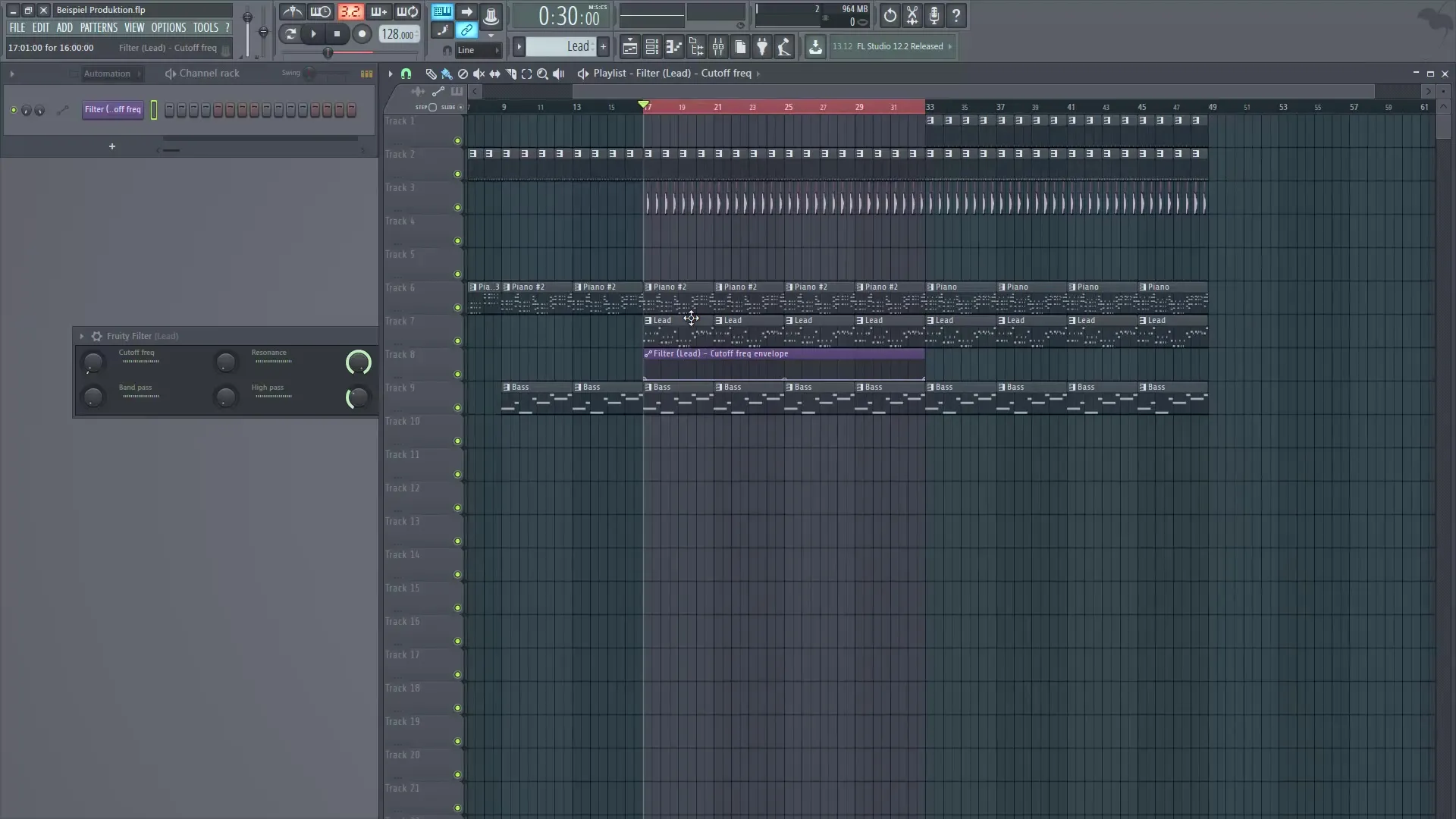 Creare e utilizzare automationsclips in FL Studio