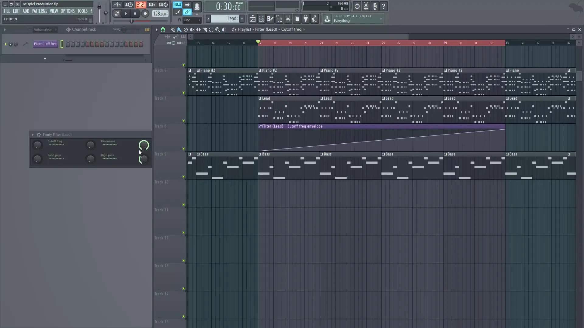 Creare e utilizzare automationsclips in FL Studio