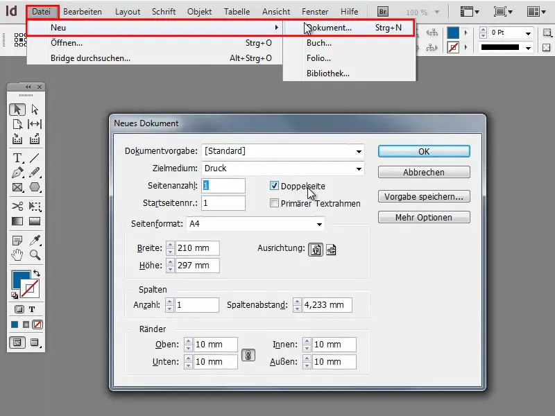 Tips & tricks til Adobe InDesign: Ændring af dokumentindstillinger hurtigt.