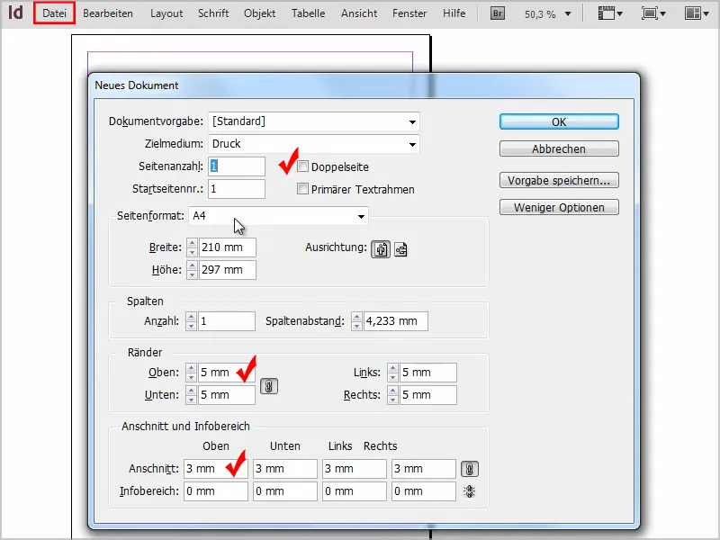 Tips & tricks til Adobe InDesign: Ændring af dokumentopsætning hurtigt