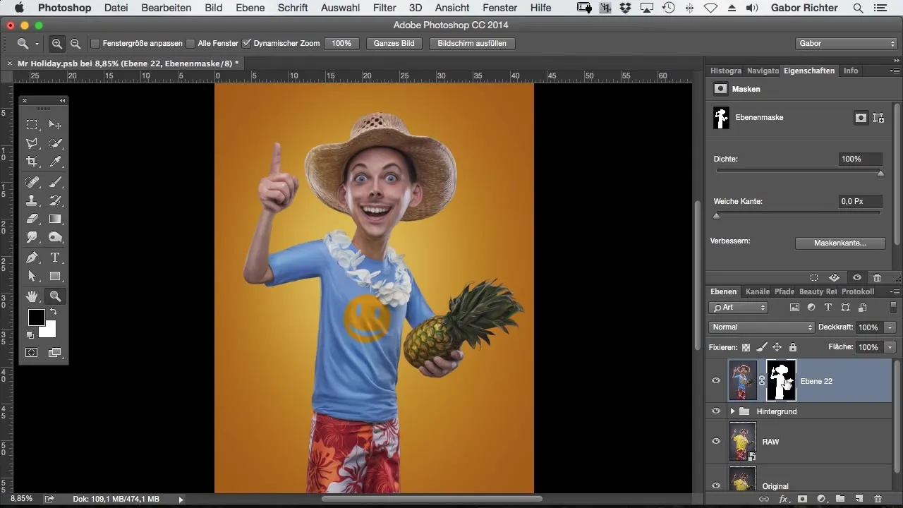 Liquify with Mask in Photoshop for Comic Style