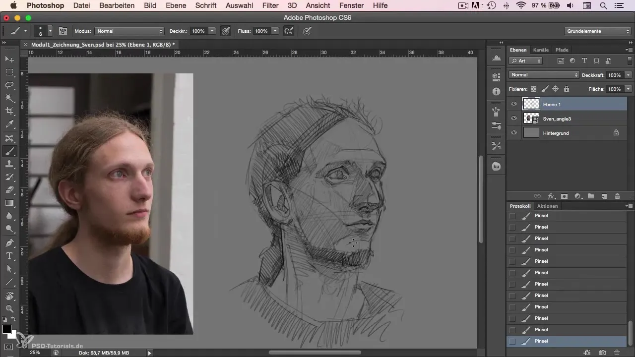 Porträt-Skizze in Photoshop – So gelingt dein Charakter-Painting